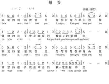淘儿歌简谱网提供简谱歌谱大全-报答简谱下载