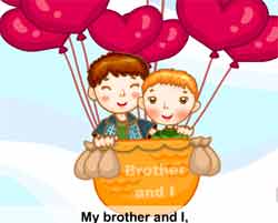 flash英文儿歌视频大全儿童英语歌曲-My brother and I儿歌视频免费下载