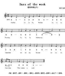 Զṩ׸״ȫ-Days of the week